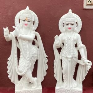 Radhe Krishna marble Statue 30"